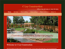 Tablet Screenshot of cleyconstruction.com